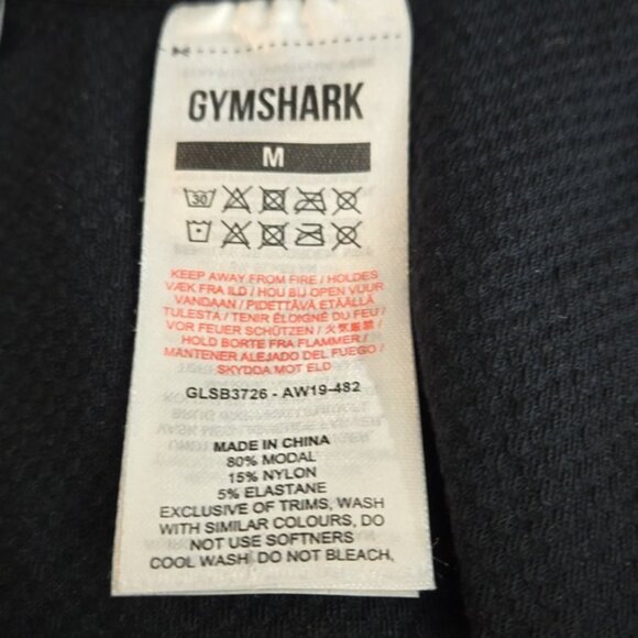 Gymshark Dames Power Down Croplette Black Power Down Sports Bra Size M - Picture 6 of 8